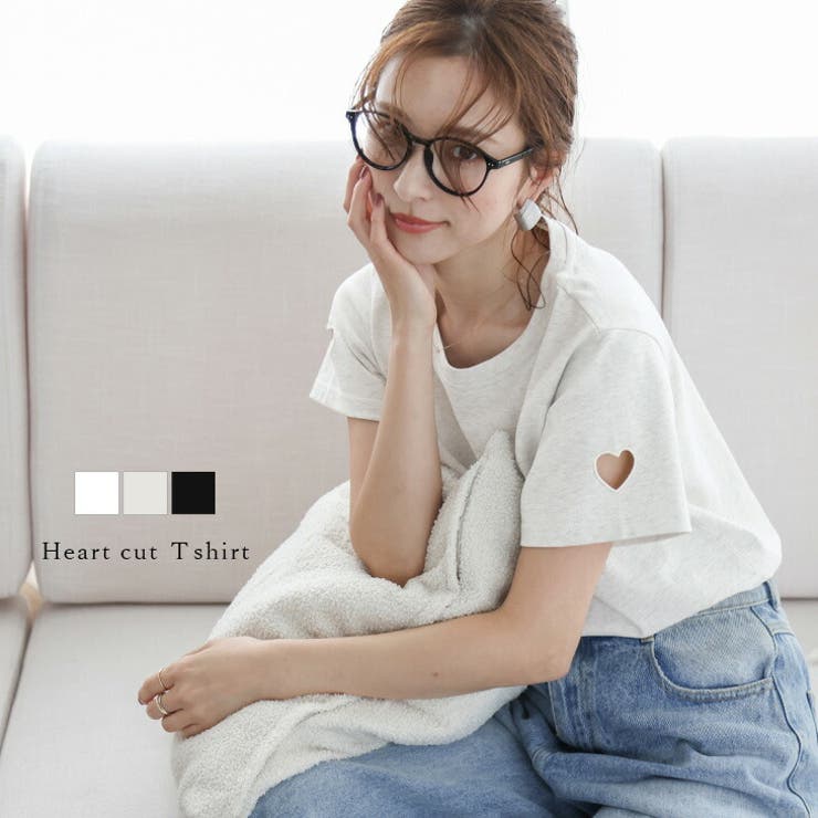 Tシャツ ハート シンプル | La-gemme | 詳細画像1 