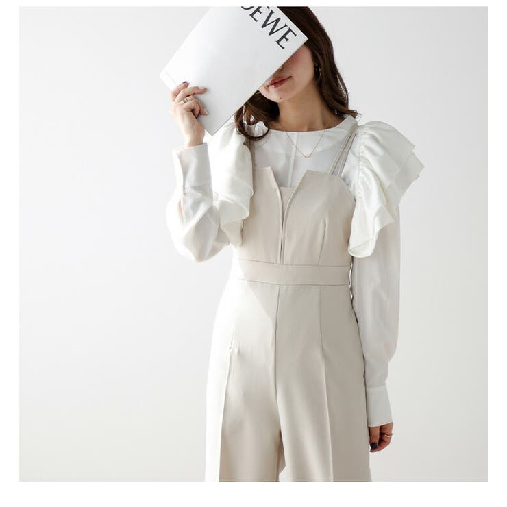 ラパフェ　La♡Pafait サロペット サロペット ビスチェ風 Iライン[品番：LGMW0005503]｜La-gemme