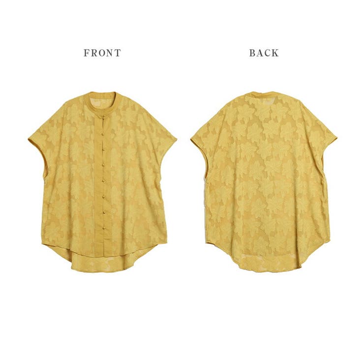 フレンチスリーブシャツ ブラウス ジャガード | La-gemme | 詳細画像14