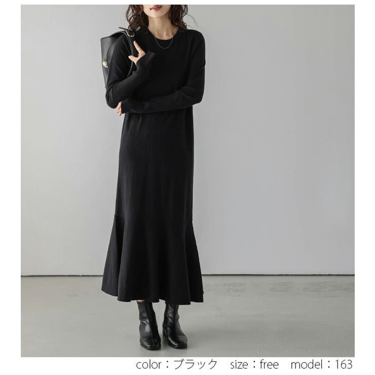 ワンピース ペプラム マーメイド[品番：LGMW0005636]｜La-gemme