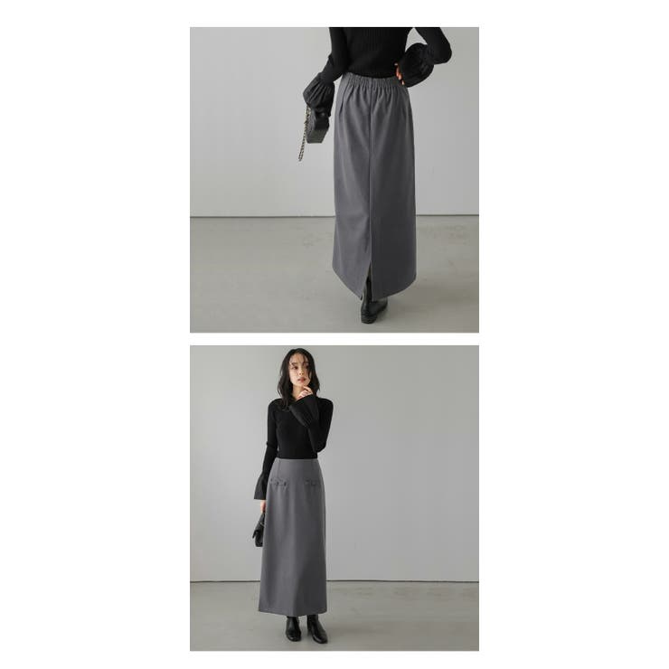 ハイウエスト ナロースカート Iライン | La-gemme | 詳細画像12 