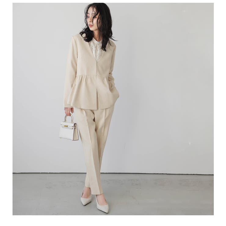 日本製 セットアップ 美シルエットセットアップ [品番：LGMW0004774]｜La-gemme（ラジェム）のレディースファッション通販｜SHOPLIST（ショップリスト）