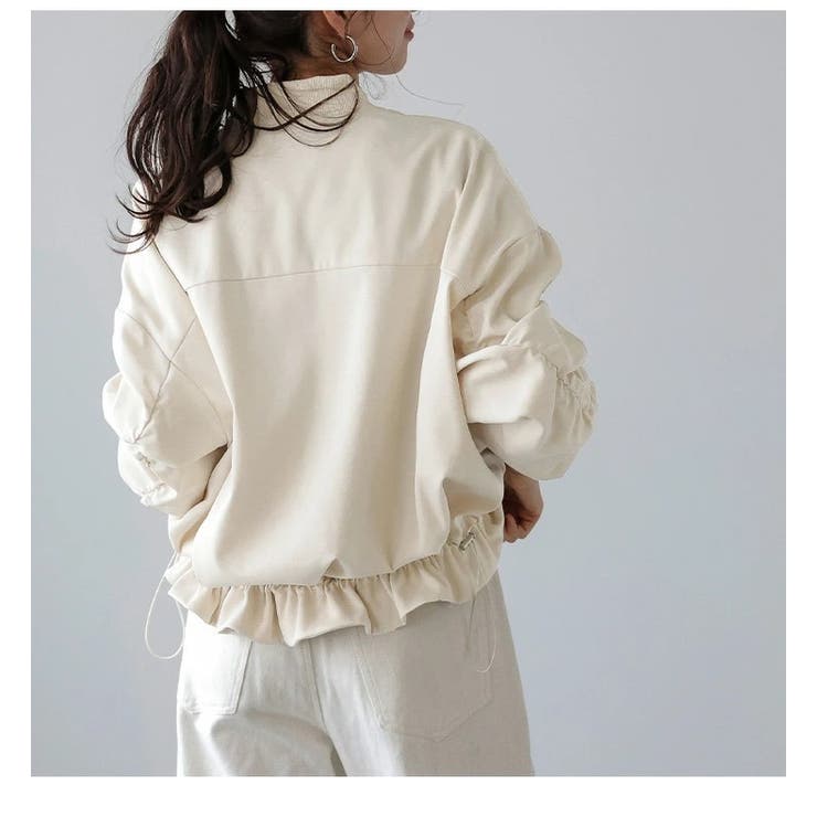 ブルゾン ドロスト フリル[品番：LGMW0005717]｜La-gemme（ラジェム