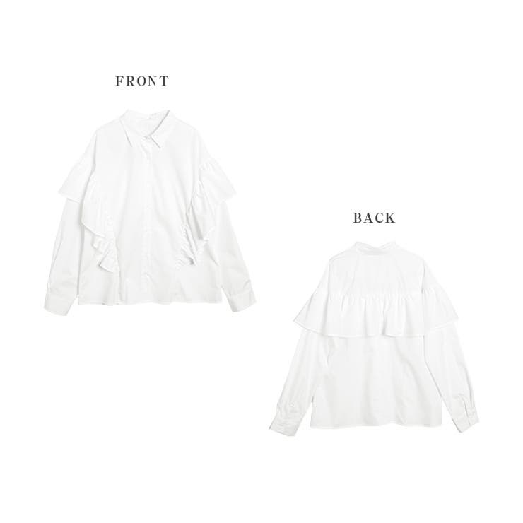 トップス ラッフルフリル ブラウス | La-gemme | 詳細画像12 