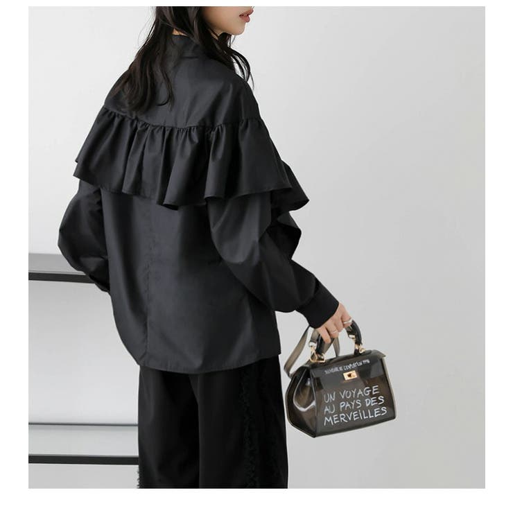 トップス ラッフルフリル ブラウス | La-gemme | 詳細画像7 