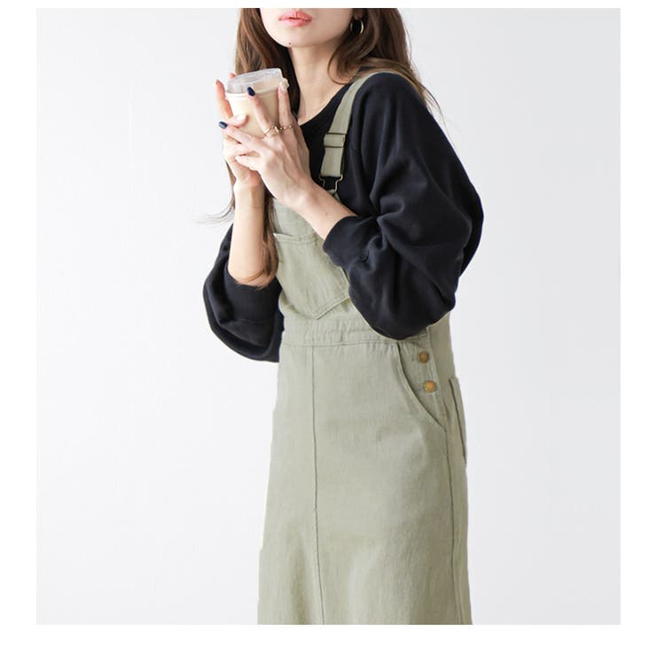 FrontZipperタイトサロペットスカート | DRESS/ONEPIECE | Merci