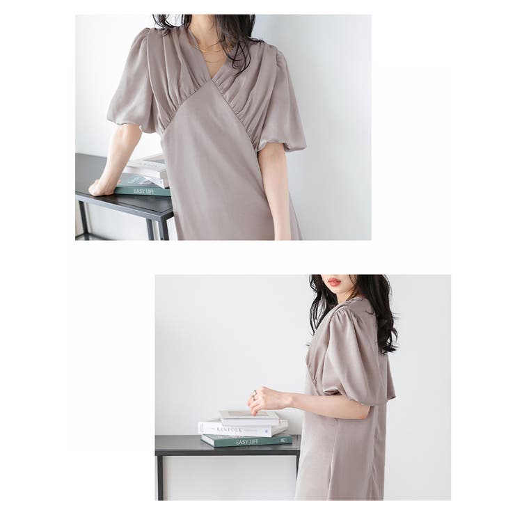 日本製 ワンピース 上品[品番：LGMW0005898]｜La-gemme