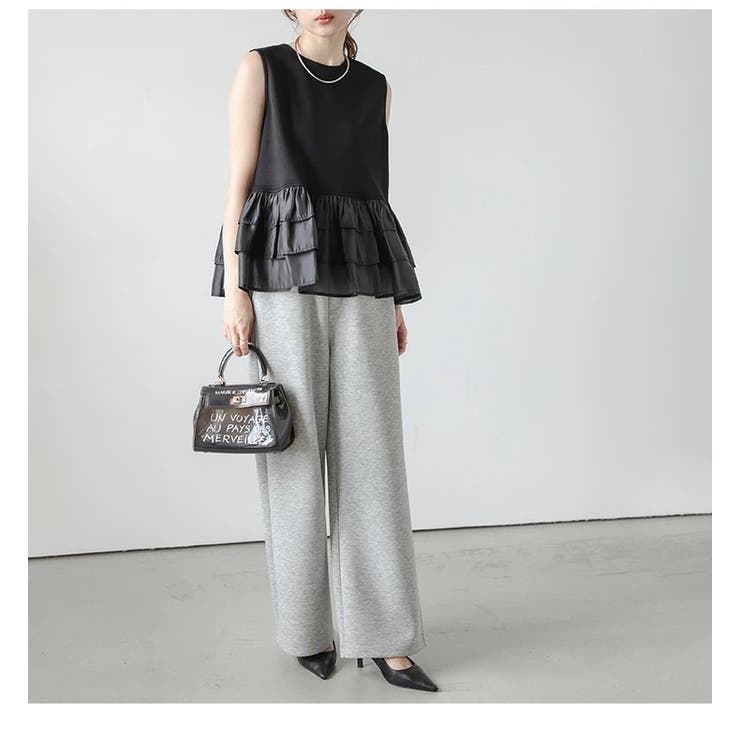 前後2way ペプラムベスト ティアードフリル | La-gemme | 詳細画像12