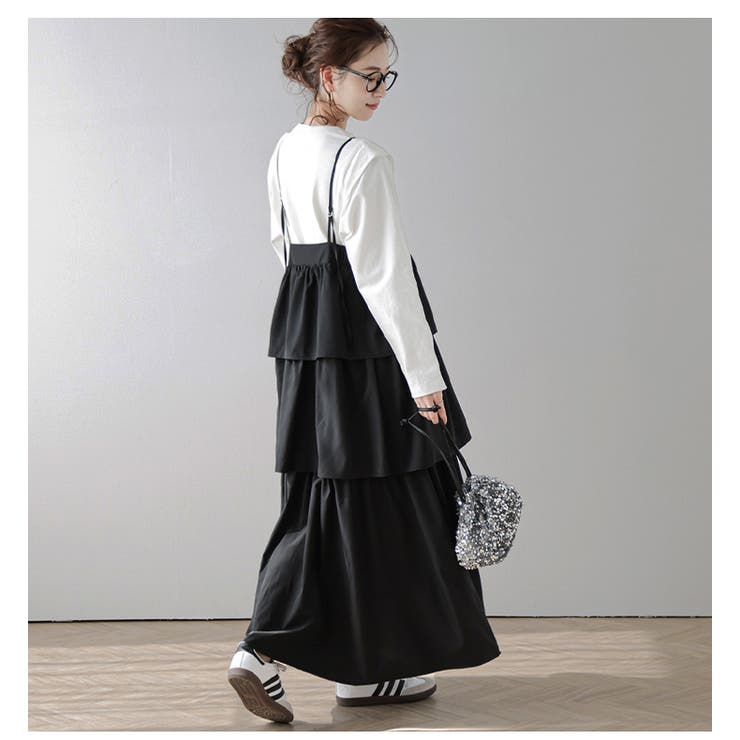 ティアードワンピース ロング キャミワンピ | La-gemme | 詳細画像12 