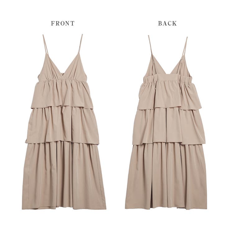 ティアードワンピース ロング キャミワンピ | La-gemme | 詳細画像14 