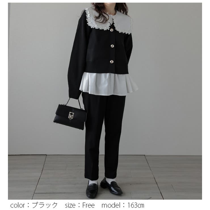 カーディガン ニット ゴールドボタン | La-gemme | 詳細画像11 