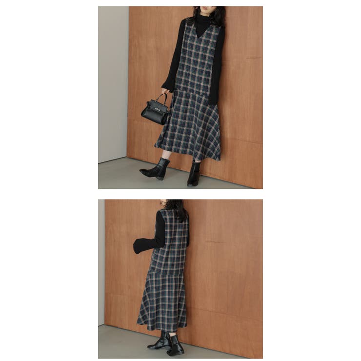 サロペット ジャンパースカート ウール混 | La-gemme | 詳細画像8 