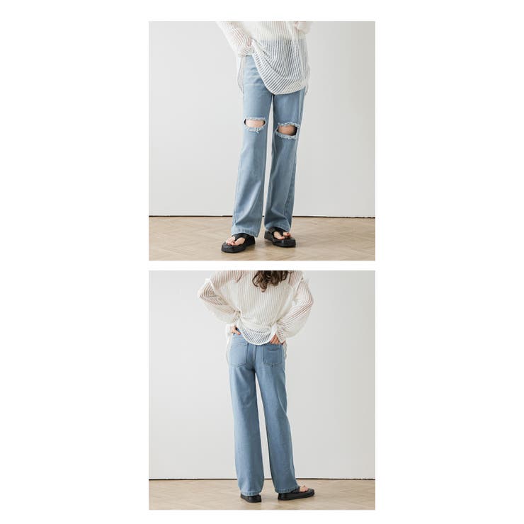 デニムパンツ パンツ レディース デニム ジーンズ ストレッチ 小