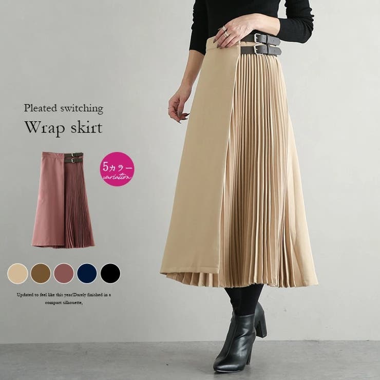 ♥期待の再販♥韓国ファッション サイドプリーツ スカート | La-gemme | 詳細画像1 