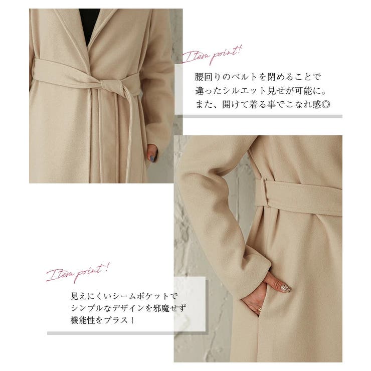 デパート 送料無料 チェスターコート レディース[品番：LGMW0004108 ロングコート ジャケット・アウター