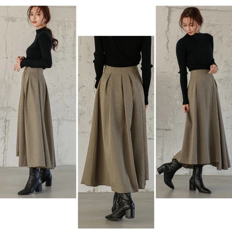 アシンメトリー スカート ロングスカート[品番：LGMW0004116