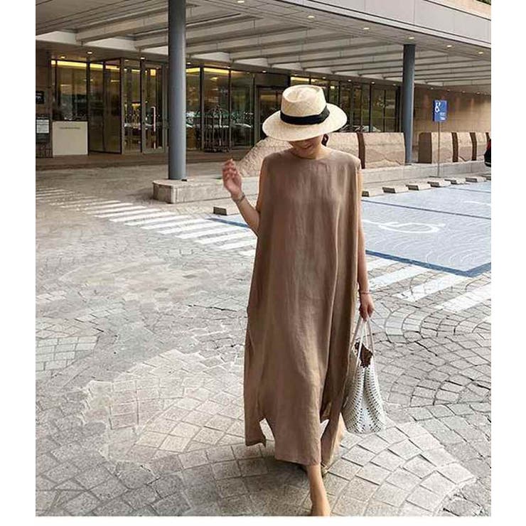 亜麻混タンクトップワンピース タンクトップワンピース ロングワンピース 品番 Lgmw La Gemme ラジェム のレディースファッション通販 Shoplist ショップリスト