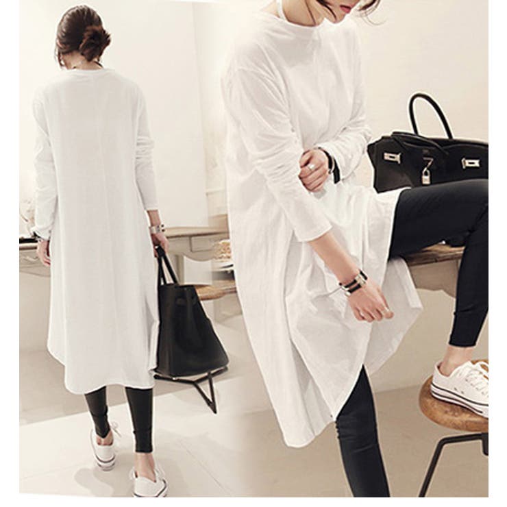 新色追加！待望の再販 ロングカットソー レディース | La-gemme | 詳細画像16 