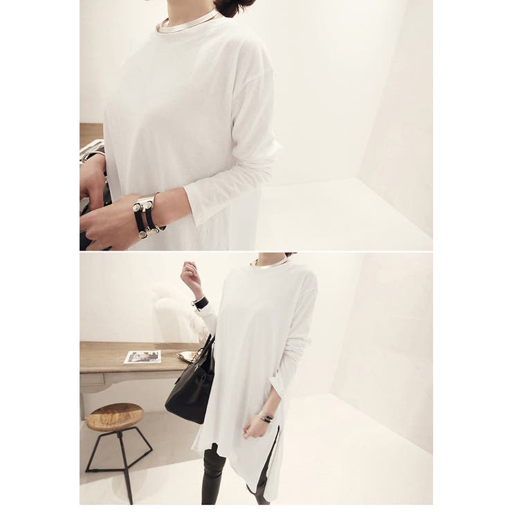 新色追加！待望の再販 ロングカットソー レディース | La-gemme | 詳細画像17 