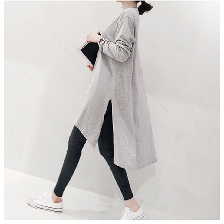 新色追加！待望の再販 ロングカットソー レディース | La-gemme | 詳細画像9 