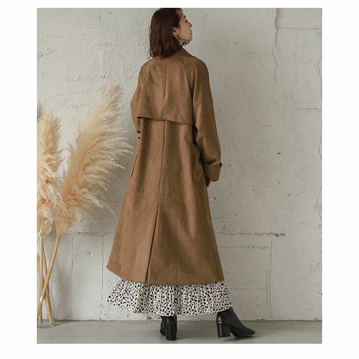 ガウンコート フェイクスウェード ガウン 品番 Lgmw La Gemme ラジェム のレディースファッション通販 Shoplist ショップリスト