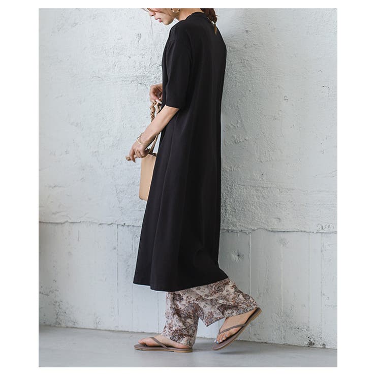 ブラック | ロングワンピース ワンピース レディース | La-gemme