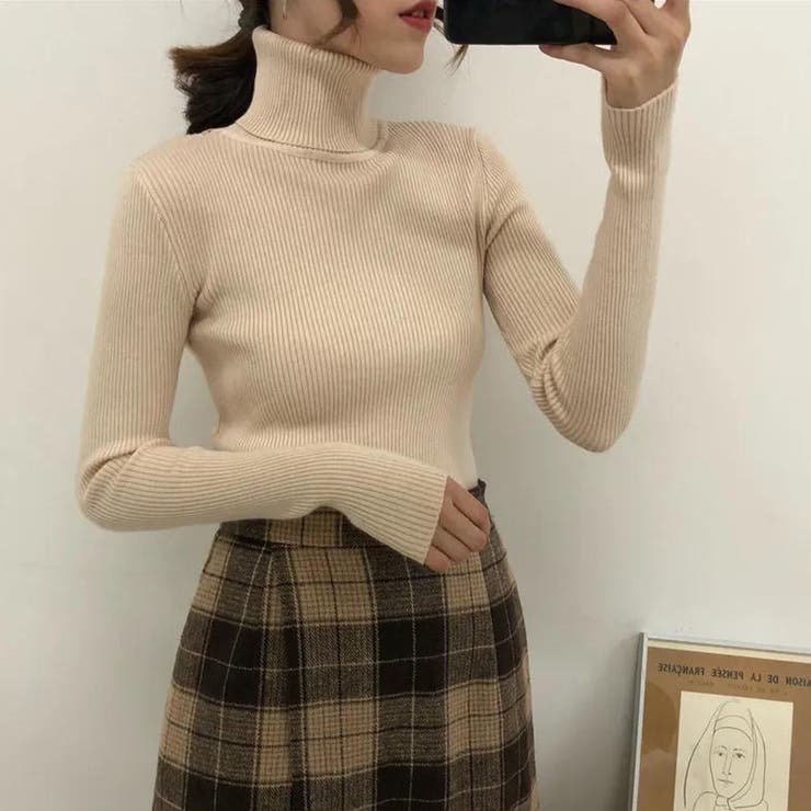 hillda トップス ベージュ シズニルック 韓国 韓国ファッション ニット トップス[品番：RTSW0001333]｜cici bella