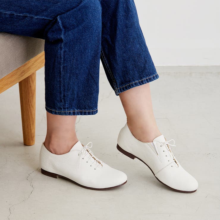 レースアップシューズ レディース ホワイト | La luna  | 詳細画像9 
