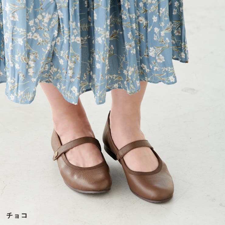 チョコ | ストラップシューズ レディース フラットシューズ | La luna 