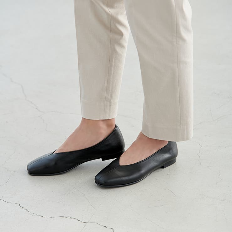 スクエアトゥ Vカット シューズ | La luna  | 詳細画像4 