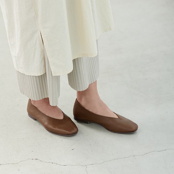 スクエアトゥ Vカット シューズ | La luna  | 詳細画像6 