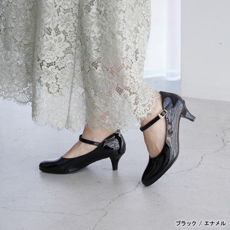 パンプス ラウンドトゥ ストラップ | La luna  | 詳細画像23 