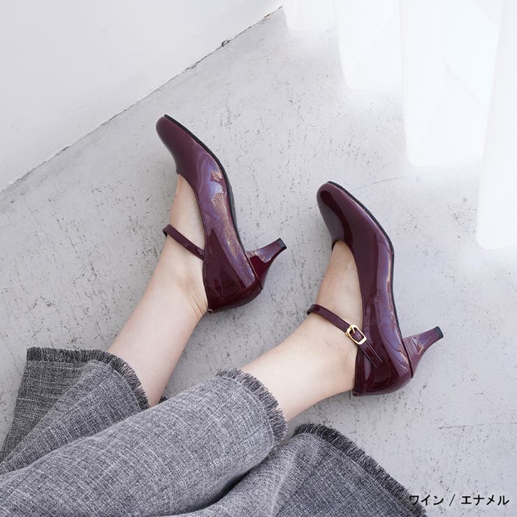 パンプス ラウンドトゥ ストラップ | La luna  | 詳細画像25 