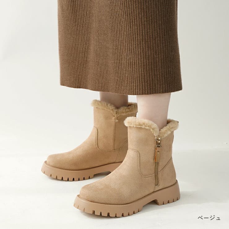 ベージュ | ブーツ レディース 防水 | La luna 