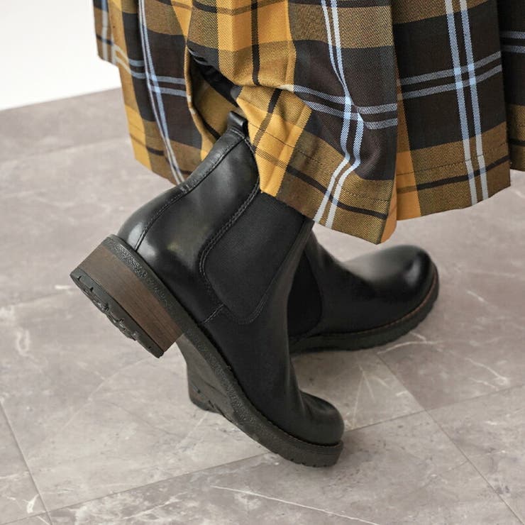 ショートブーツ 4cmヒール サイドゴア | La luna  | 詳細画像8 