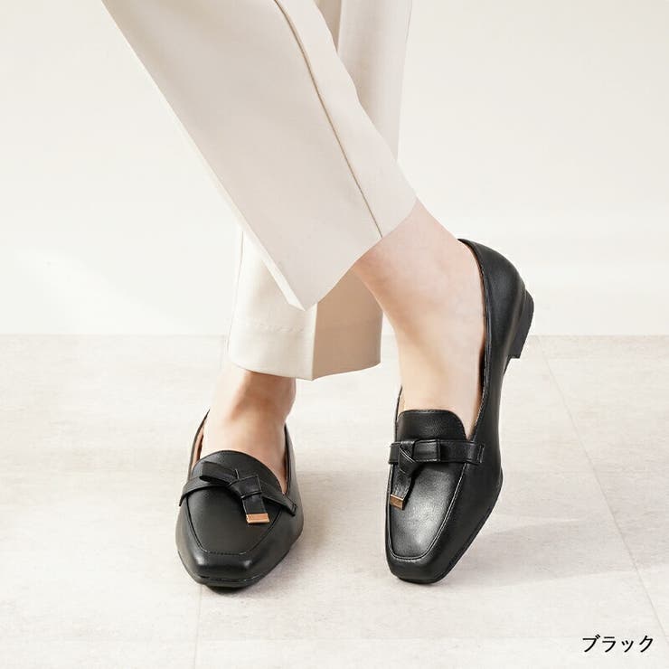 ブラック | ローファー 痛くない 歩きやすい | La luna 