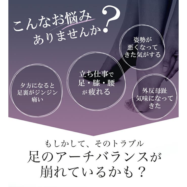 【理学療法士監修】 インソール ハーフインソール | La luna  | 詳細画像3 