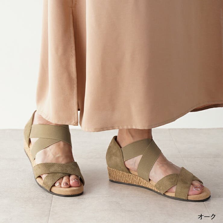 オーク | サンダル レディース ゴムストラップ | La luna 
