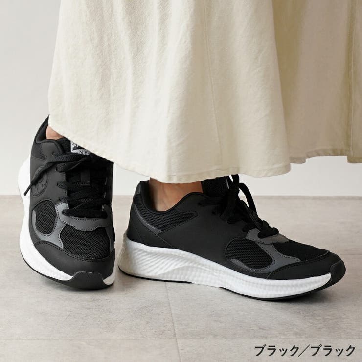 ブラック/ブラック | スニーカー レディース 4 | La luna 