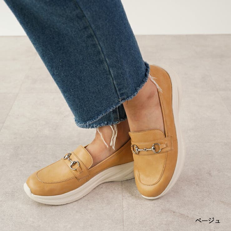 ライトグレー | ローファー スニーカーレディース ローヒール | La luna 