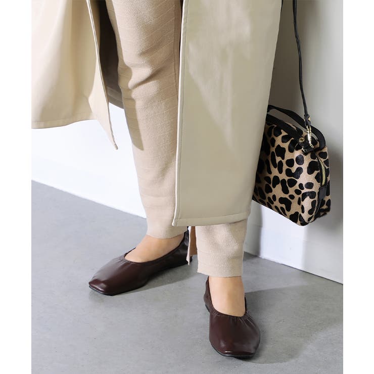 ギャザースクエアフラットシューズ 靴 レディース 品番 Trcs La Luna ラルーナ のレディースファッション通販 Shoplist ショップリスト