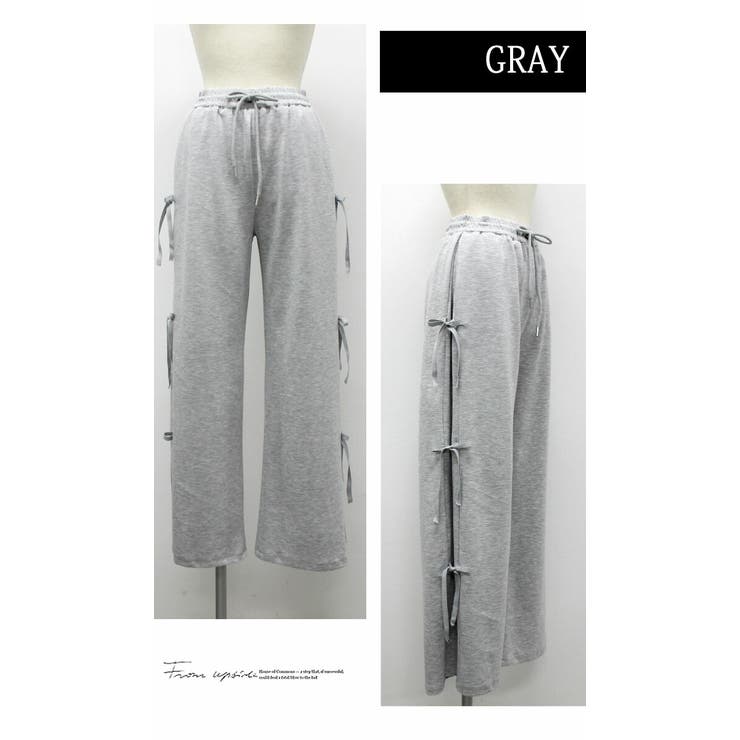 ワイドパンツ ロング ひざ下 イージーパンツ ゆったり ウエストゴム | LATTE | 詳細画像7 