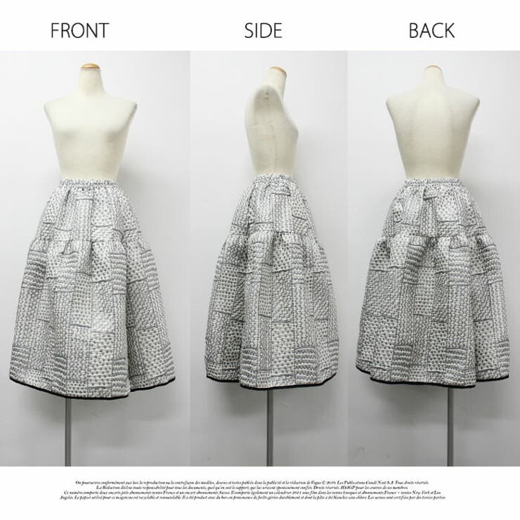 ボトムス ロングスカート Aライン リラックス ウエストゴム ボリューム | LATTE | 詳細画像8 