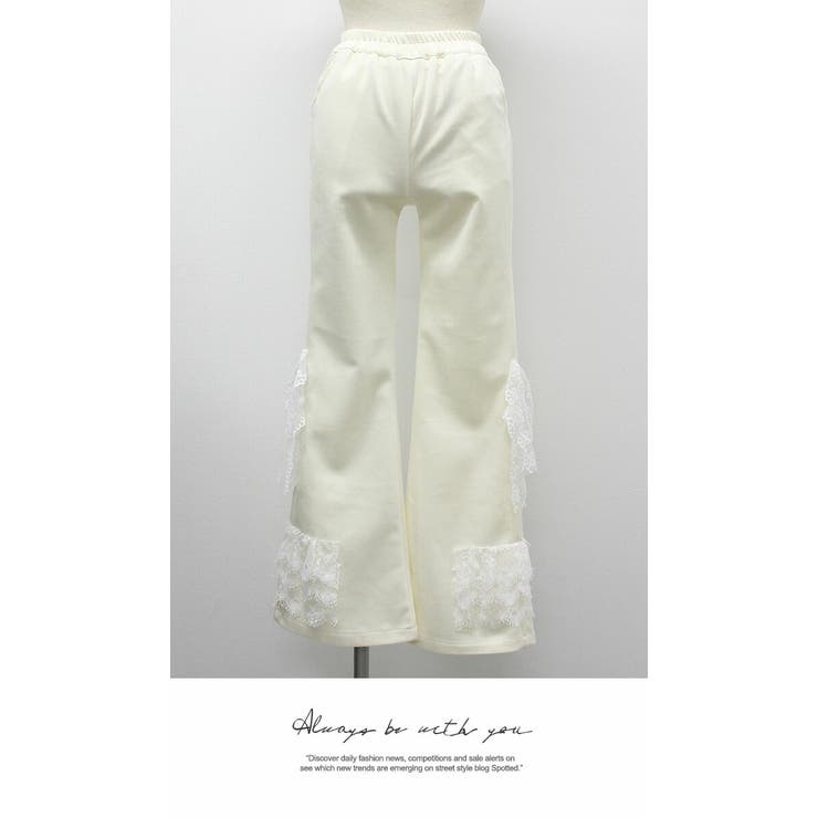 ズボン パンツ レギンス シンプル ストレートパンツ ウエストゴム ひざ下 | LATTE | 詳細画像4 