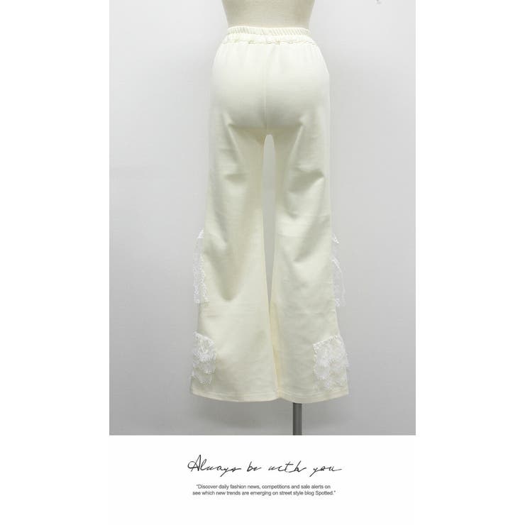 ズボン パンツ レギンス シンプル ストレートパンツ ウエストゴム ひざ下 | LATTE | 詳細画像6 