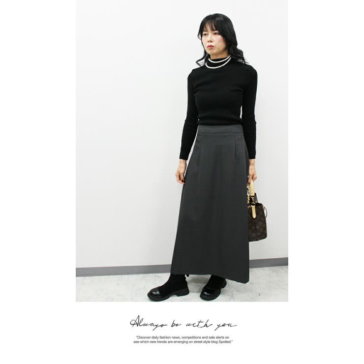 スカート レディース  前後着られるリボン付きスカート | LATTE | 詳細画像4 