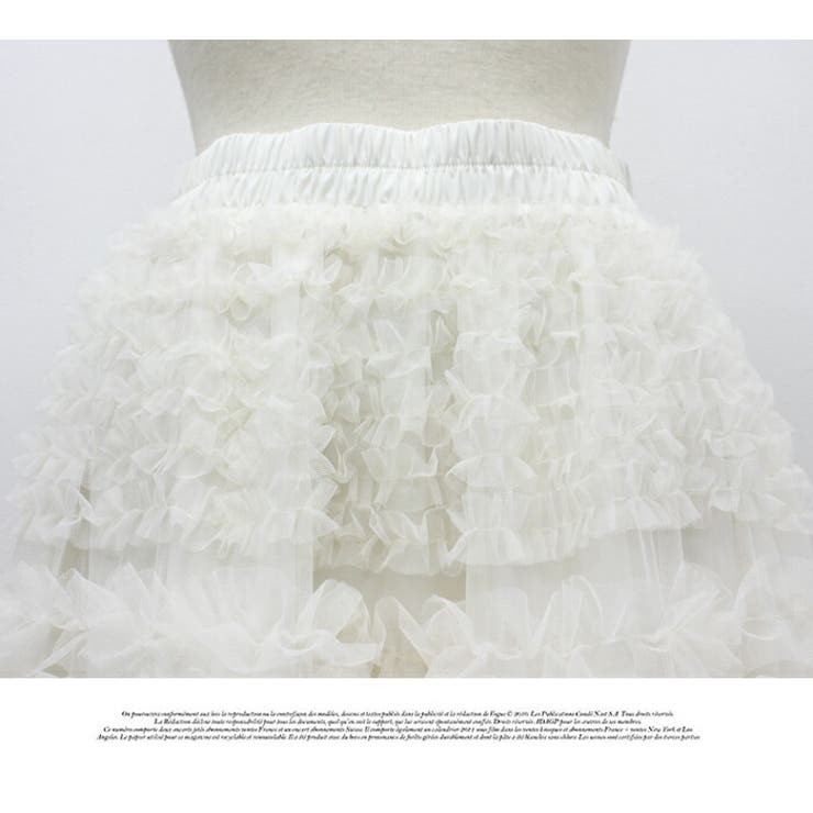 スカート レディース 可愛い段々フリルスカート | LATTE | 詳細画像9 