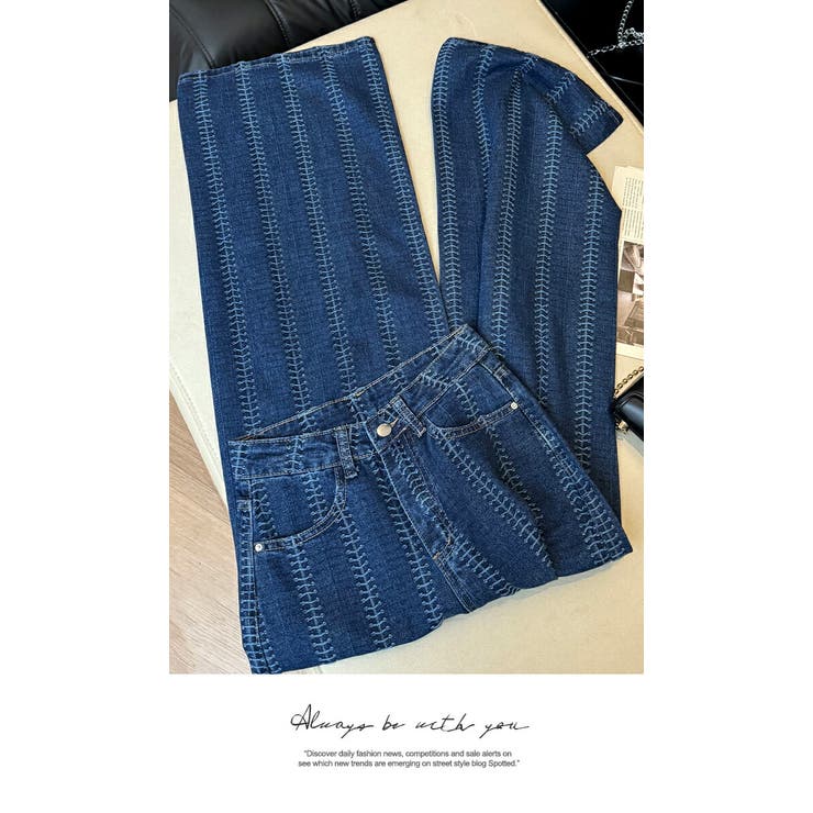 ユニックパータンデニムパンツ | LATTE | 詳細画像3 