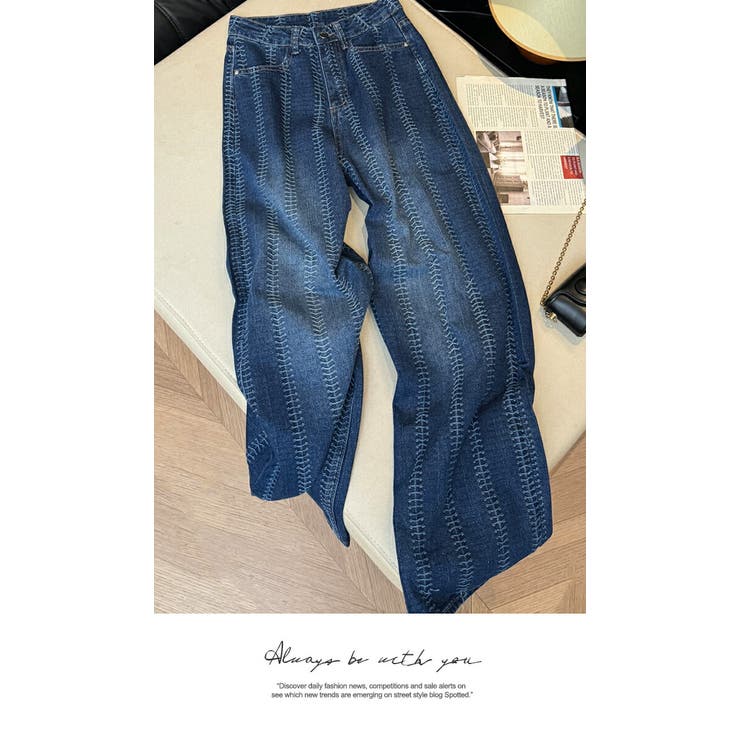 ユニックパータンデニムパンツ | LATTE | 詳細画像4 