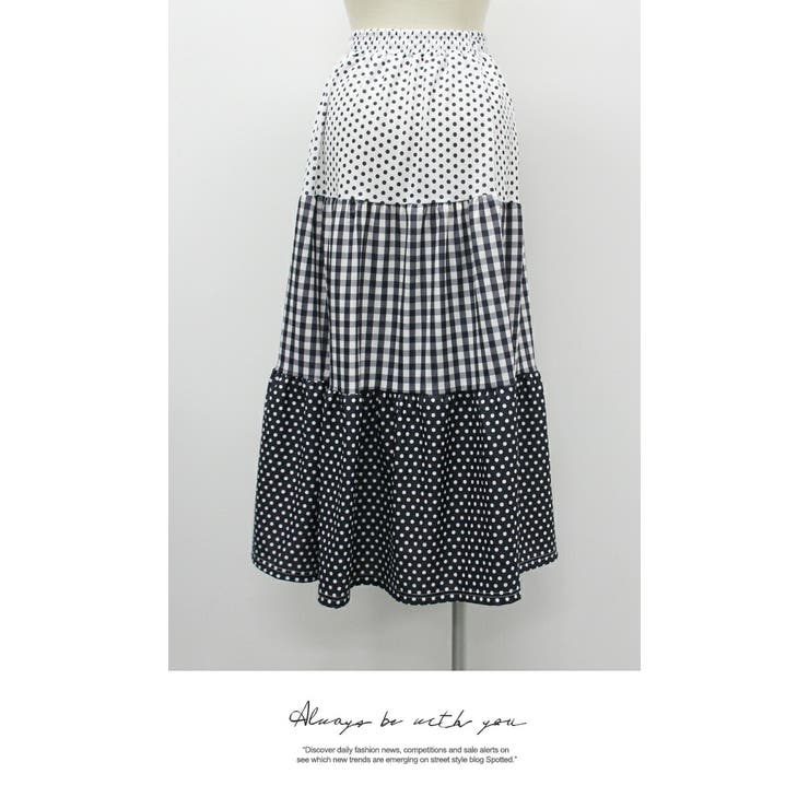 ミックスパータンプリントスカートssg260106 | LATTE | 詳細画像7 